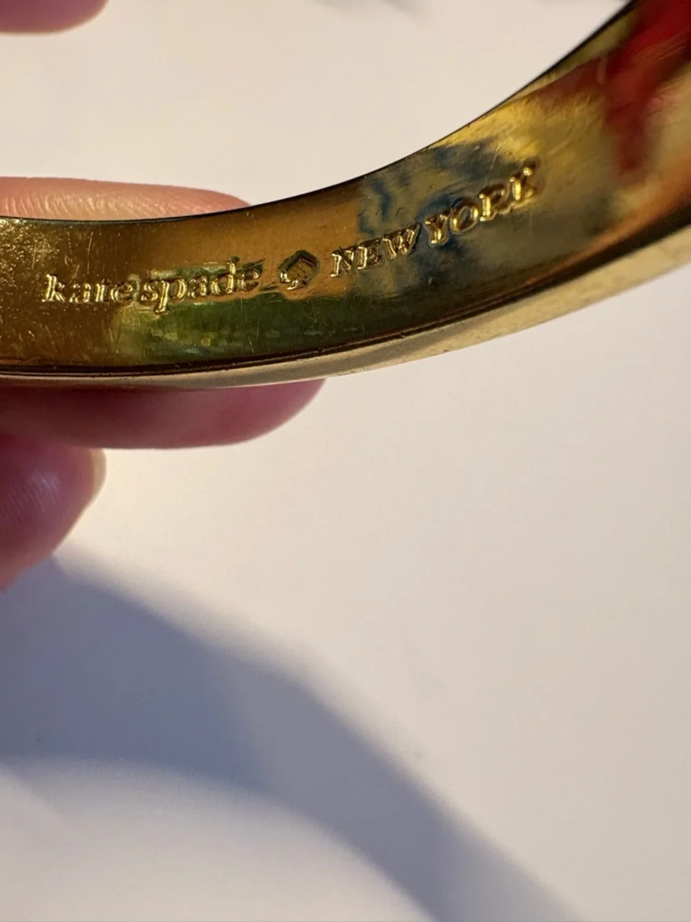 kate spade Gold-Tone Bangle with Pale Yellow Enamel - Picture 3 of 4